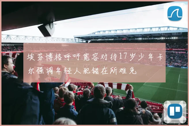 埃芬博格呼吁宽容对待17岁少年卡尔强调年轻人犯错在所难免